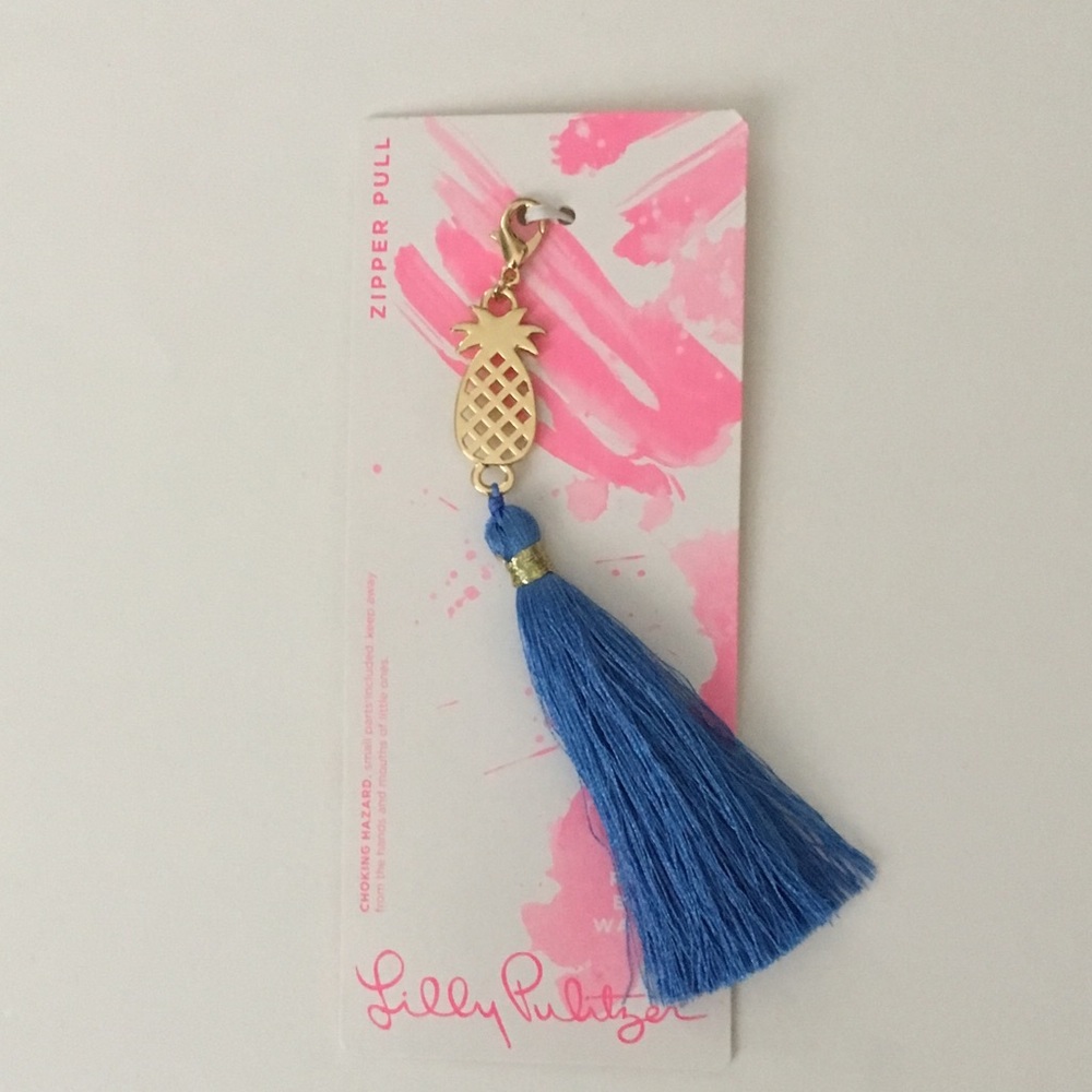 Lilly Pulitzer Blue Removable Tassel